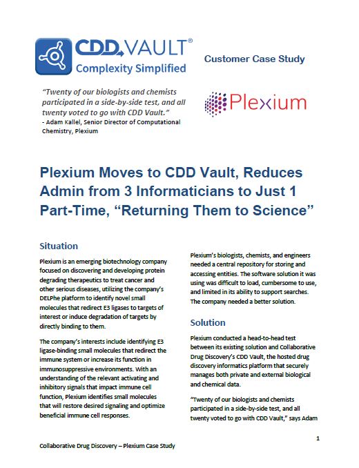 Plexium Moves to CDD